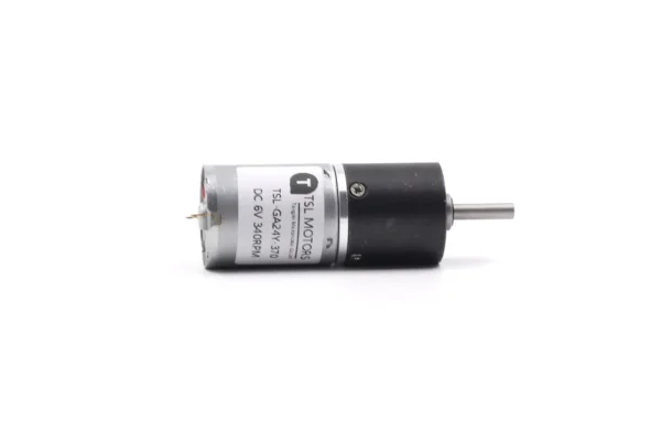 Side profile of compact 24mm brushed DC planetary gear motor