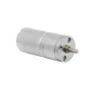 370 gear motor front quarter angle Angled front view of 370 gear motor with metal spur gearbox