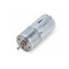 370 gear motor isometric front view High-angle isometric view of 370 gear motor front shaft and casing