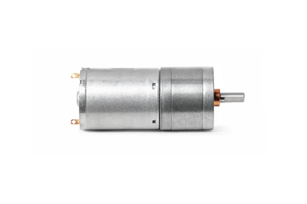 370 gear motor side profile d shaft Side profile view of 370 gear motor with D-shaped output shaft