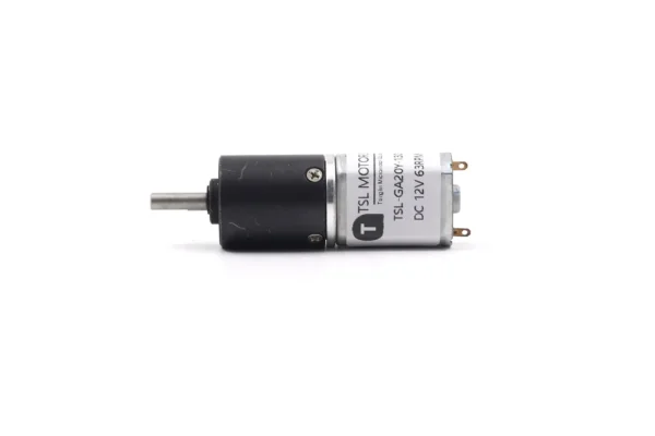 Side profile of wholesale 12V DC planetary geared electric motor