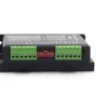 DM556 stepper motor driver terminal blocks and DIP switches close-up