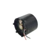 Rear view of GIM3505-36 robot motor with internal gears and connection leads
