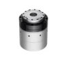 Compact harmonic drive servo actuator with integrated hollow shaft output flange