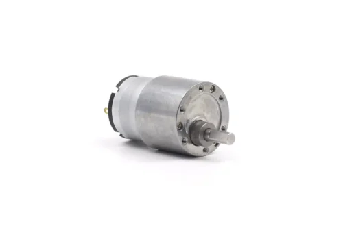 jgb37 520 dc gear motor front perspective JGB37 520 DC gear motor front perspective view with 6mm D shaft