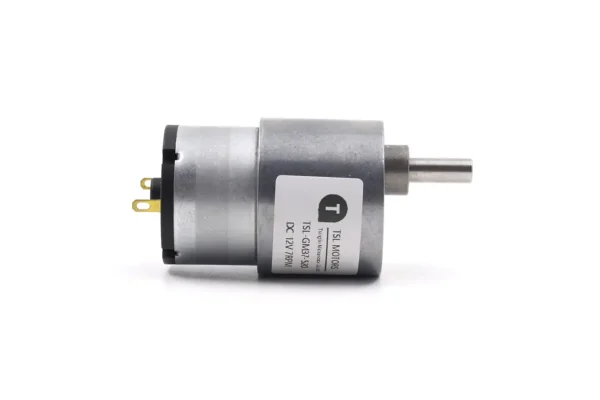JGB37 520 brushed DC spur gear motor side profile