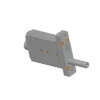3D CAD render of high-precision planetary roller screw linear actuator