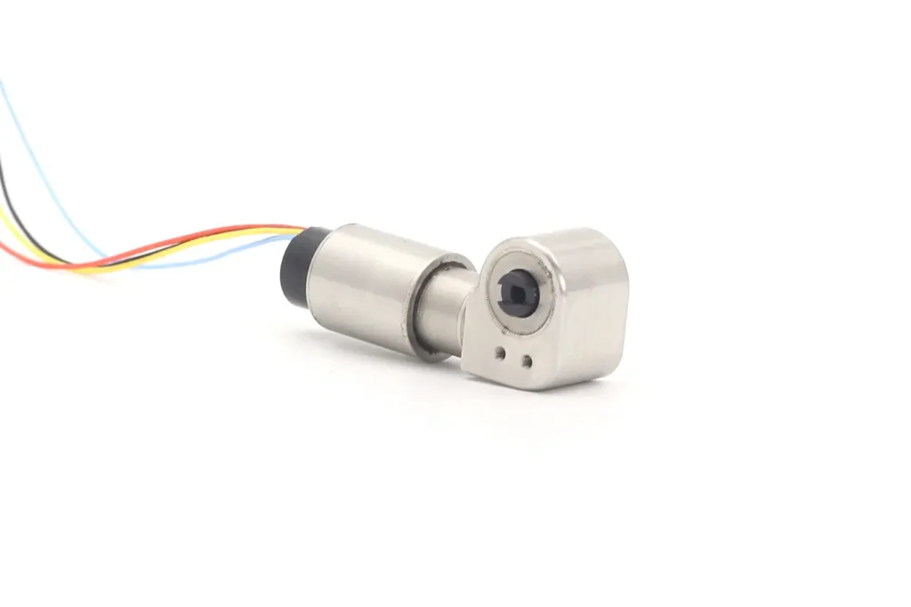 13mm coreless brushless robot hand actuator with 90 degree output shaft and 4-wire interface