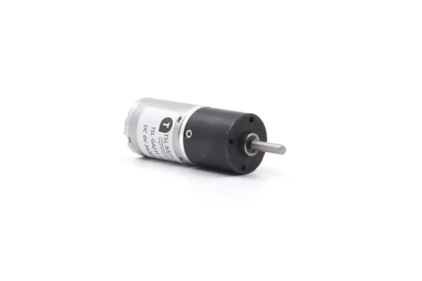 24GAY-370 6V 340RPM brushed DC planetary gear motor with D-cut shaft side view