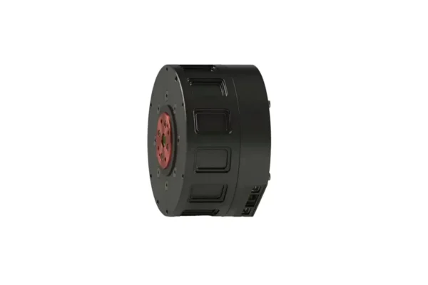 Side view of the TSL-BX6215 cycloidal robot joint module showing heat dissipation grooves