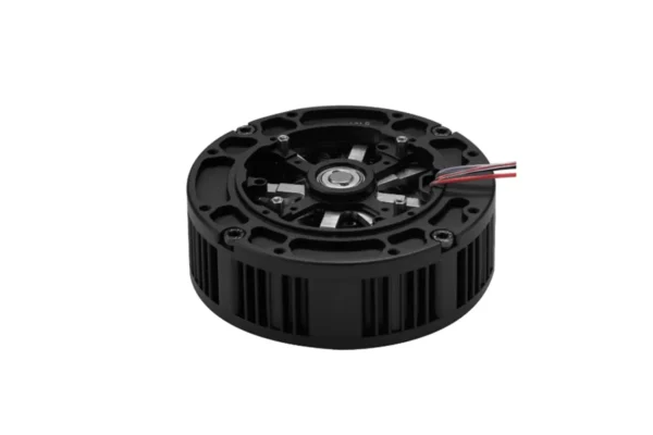 TSL-GIM6010-8 robot actuator motor back view showing lead wires and central bearing