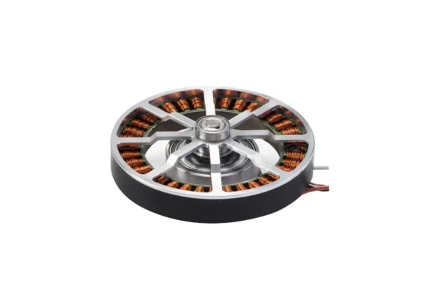 Rear view of TSL-GIM8108-8 frameless robot joint actuator