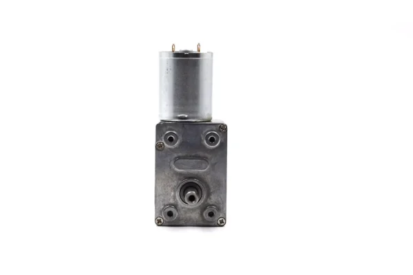 Front face of TSL-JGY4632-370 right angle gearbox positioned vertically
