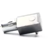 Angled view of TSL-JGY4632-370 worm gear motor metal housing bottom