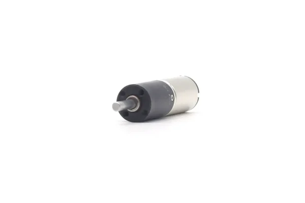 Front face view of the 12mm DC gear motor showing output shaft and mounting holes