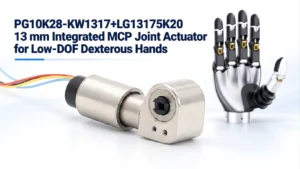 13 mm MCP joint actuator with integrated driver and encoder for a low-DOF dexterous hand