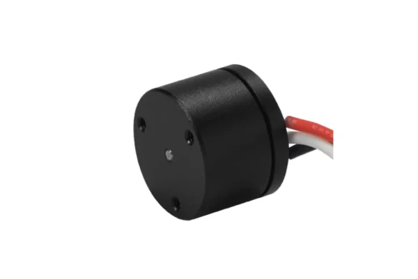 Side-bottom perspective shot of TSL-GB1105 black anodized micro gimbal motor