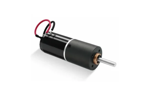 22mm DC planetary gear motor with coreless brushed design and red black lead wires