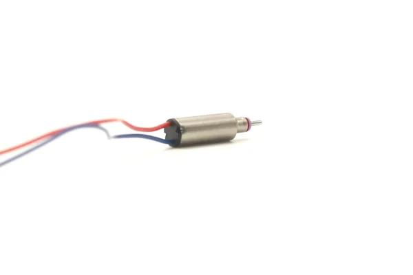Wire terminal end of TSL-CL03208 3mm coreless DC motor showing soldering points