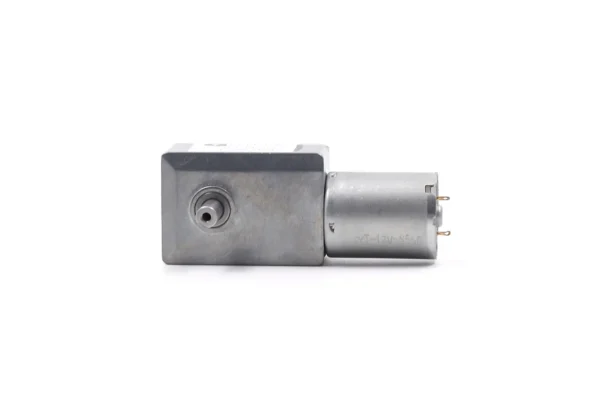 Rear housing view of Double Shaft Worm Gear Motor TSL-JGY4632-370-D showing 370 motor body
