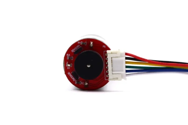 Magnetic encoder disc and 6-pin terminal connector on TSL-24GAY-370-EN DC motor
