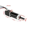 NEMA 8 20mm hybrid stepper motor with planetary gearbox TSL-20PXG-20STH3406A4 dimensional drawing