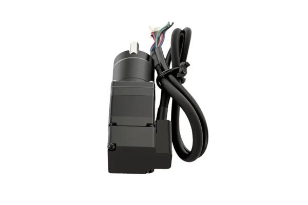 Rear encoder cover and housing on NEMA 11 hybrid geared stepper motor