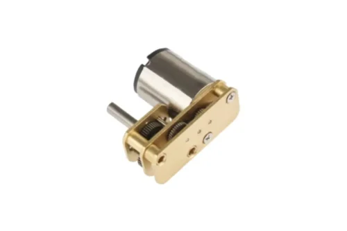 Spur gear train and bottom plate of parallel shaft DC gear motor
