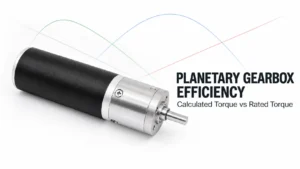 TSL motor planetary gearmotor illustrating planetary gearbox efficiency and calculated versus rated output torque