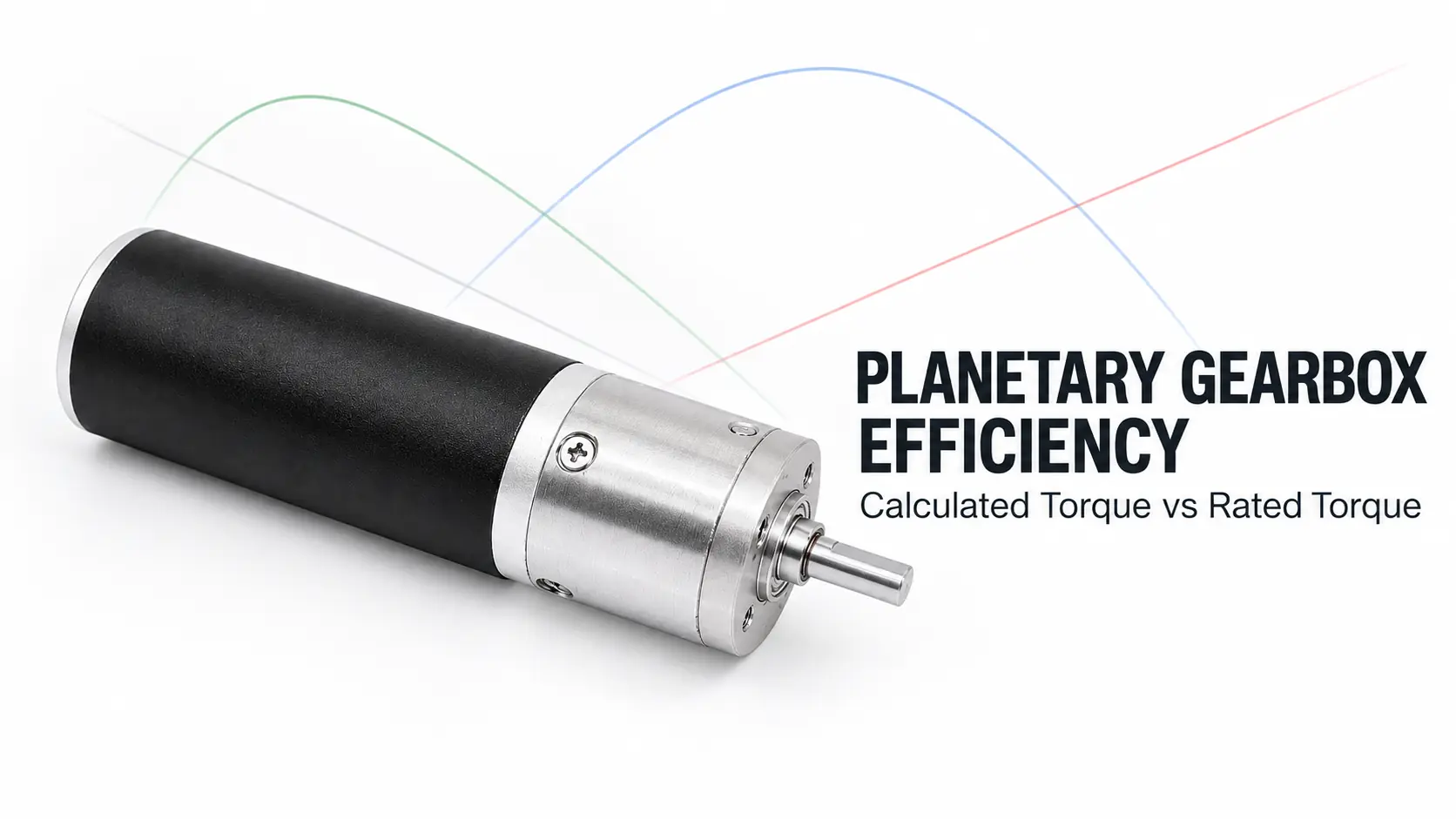 TSL motor planetary gearmotor illustrating planetary gearbox efficiency and calculated versus rated output torque