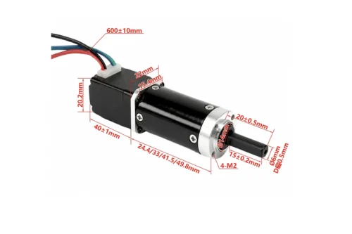 Small High Torque Stepper Motor NEMA 8 Dimensions Small high torque stepper motor NEMA 8 with planetary gearbox dimensional specifications