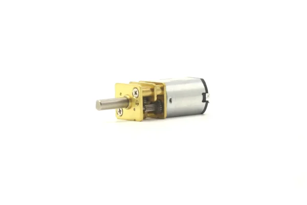 Close-up of TSL-GA12-N20 gear motor output shaft and front mounting faceplate