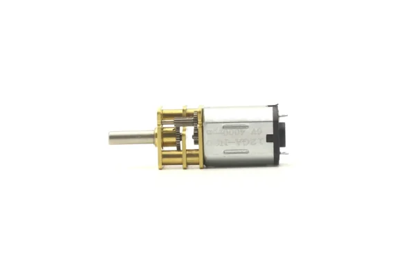 Side profile of TSL-GA12-N20 miniature DC gear motor displaying overall length and gear train
