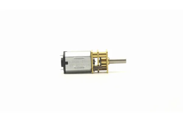 Horizontal layout view of TSL-GA12-N20 micro DC gear motor demonstrating scale