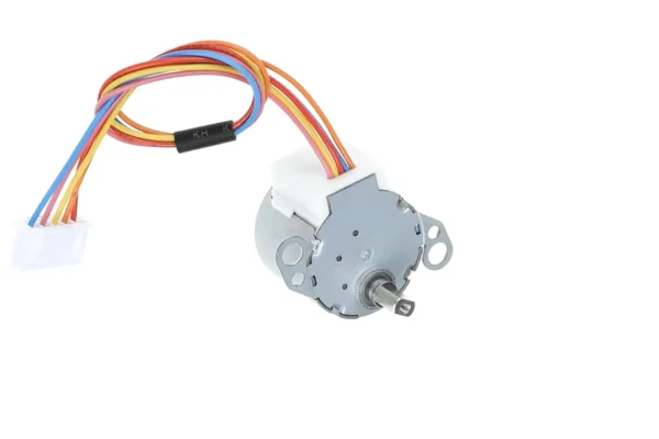 12v geared stepper motor complete assembly with 5-pin connector