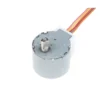 24BYJ48 12V DC stepper motor showing top view of flat output shaft and wiring harness