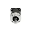Front view of 42mm metal high precision low backlash planetary gearbox showing output shaft